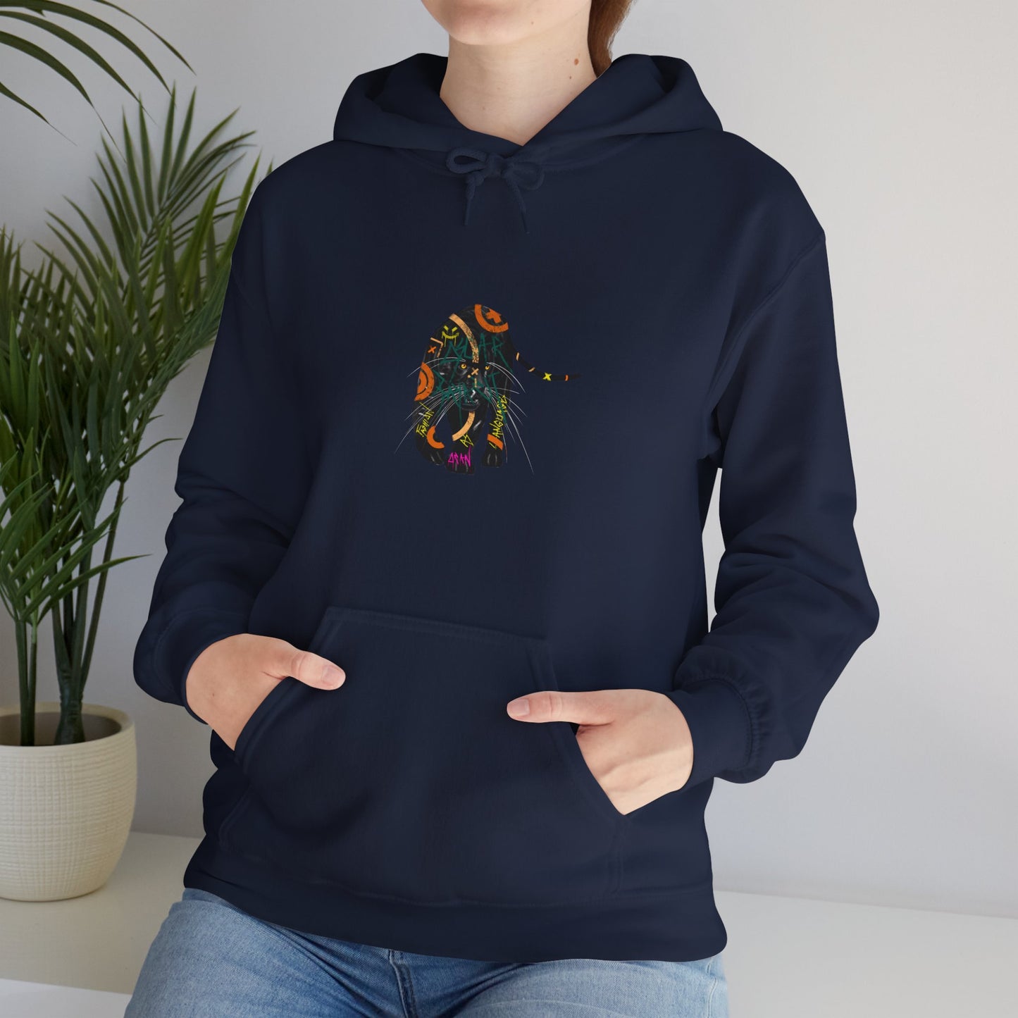 Panthera | Colorful Panther Unisex Hoodie, Cozy Gifts, Animal Lover Hooded Sweatshirt, Perfect for Holidays, Comfortable Fashion