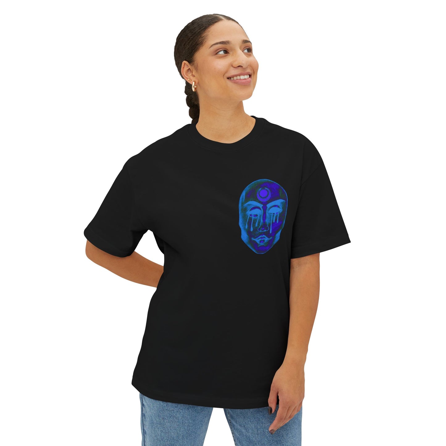 Unisex Oversized Boxy Tee | The Mask of Castor and Pollux