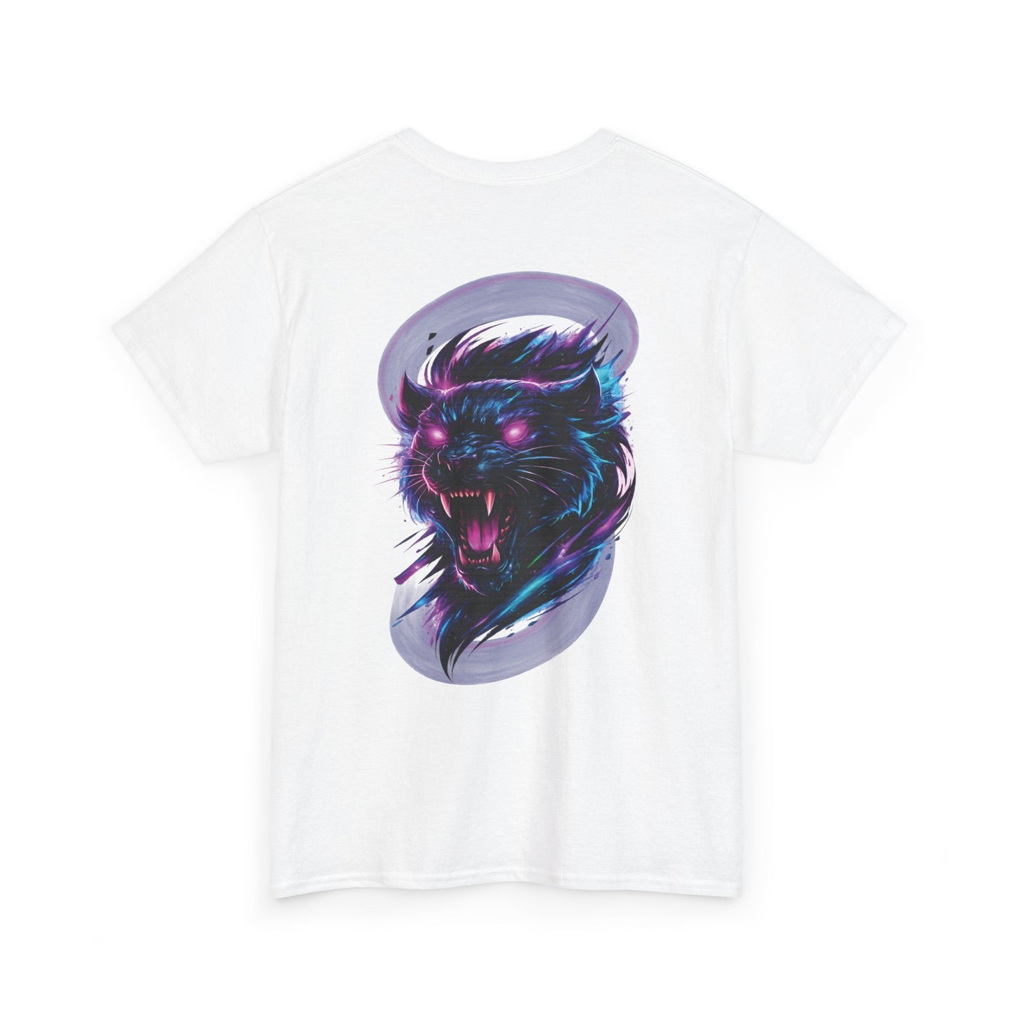 Phantom Fang | Neon Panther Graphic Tee — Dark Fantasy Glowing Eyes Unisex T-Shirt | Oscar Bayazit