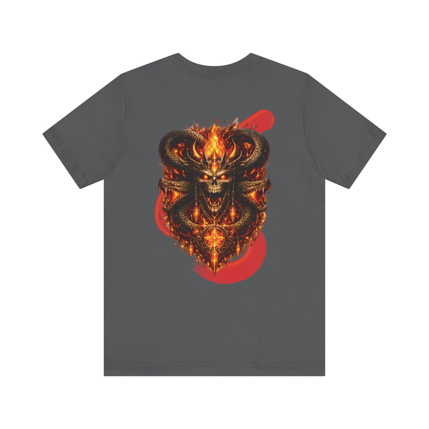 Soul of Fire | Demonic Flame Skull Tee — Gothic Metal Band-Style Graphic T-Shirt | Oscar Bayazit