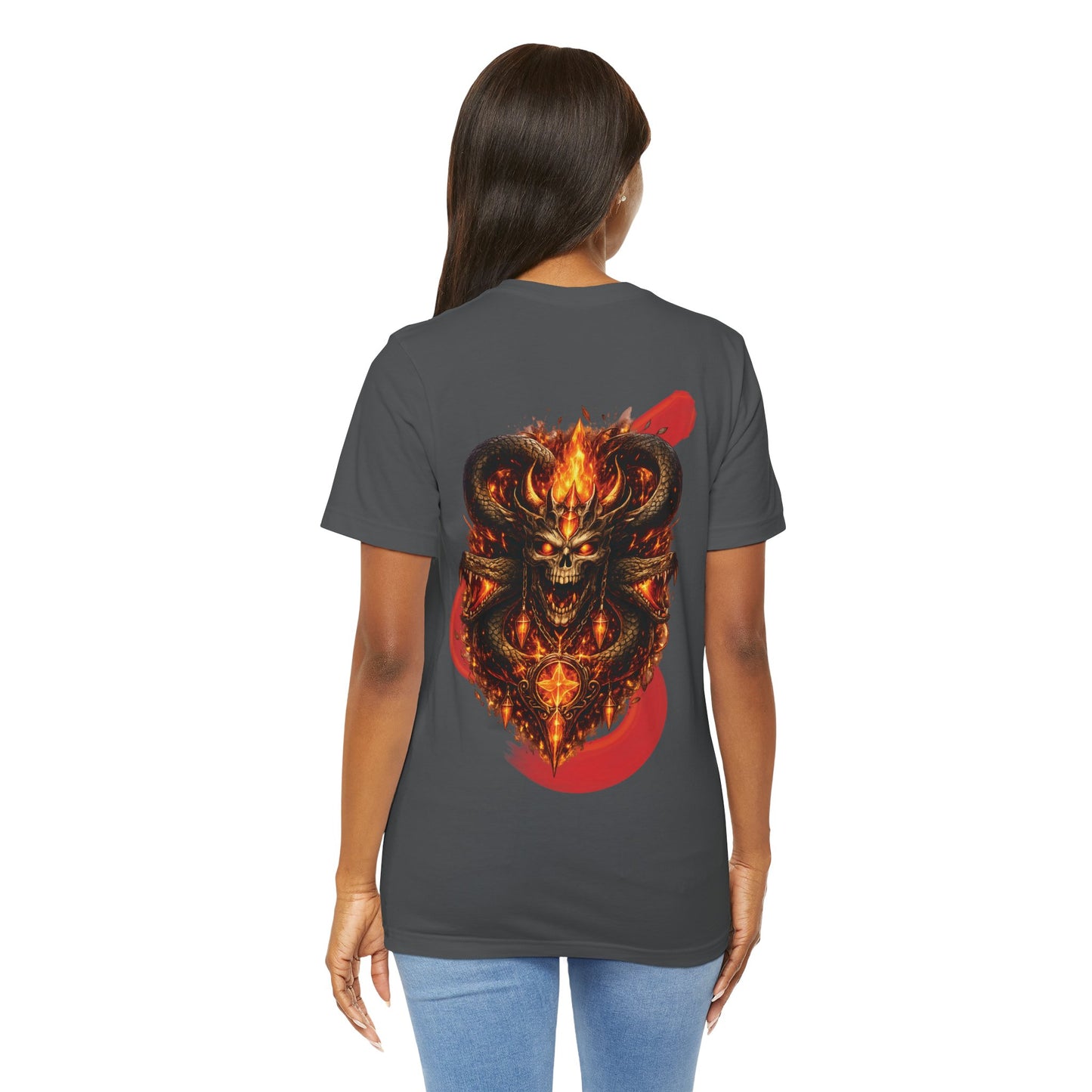 Soul of Fire | Demonic Flame Skull Tee — Gothic Metal Band-Style Graphic T-Shirt | Oscar Bayazit