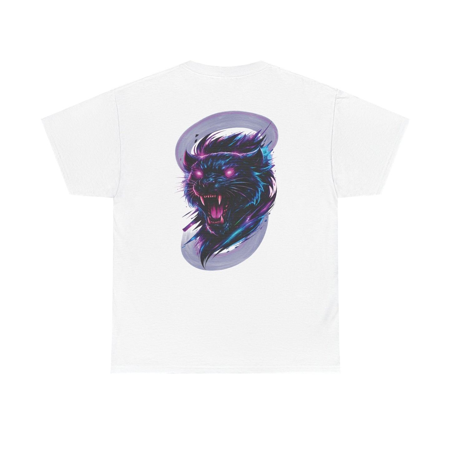 Phantom Fang | Neon Panther Graphic Tee — Dark Fantasy Glowing Eyes Unisex T-Shirt | Oscar Bayazit